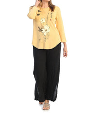 Jess & Jane - Blissful Mineral Washed Cotton Top - Plus
