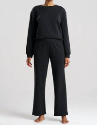 Natori Nova Straight Leg Pants in black - women's pants