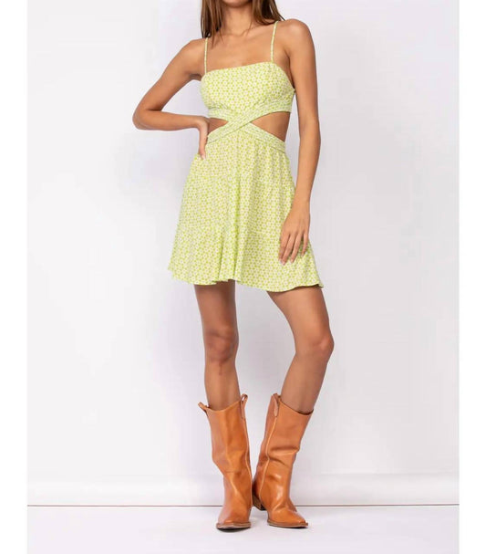 Sky To Moon - Floral Twisted Smocked Mini Dress