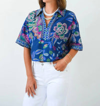 Entro - Boom Bloom Collared Top