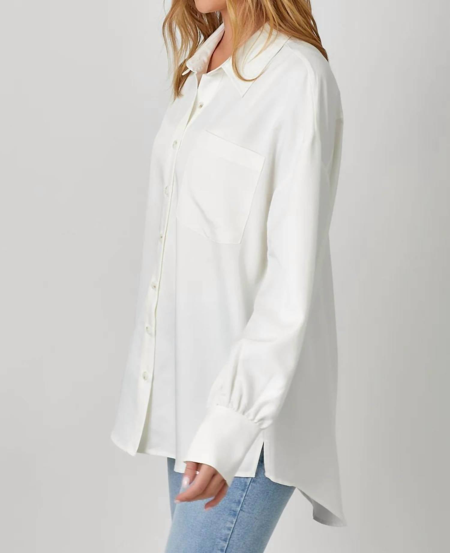 Mystree - Oversized Button Up Shirt