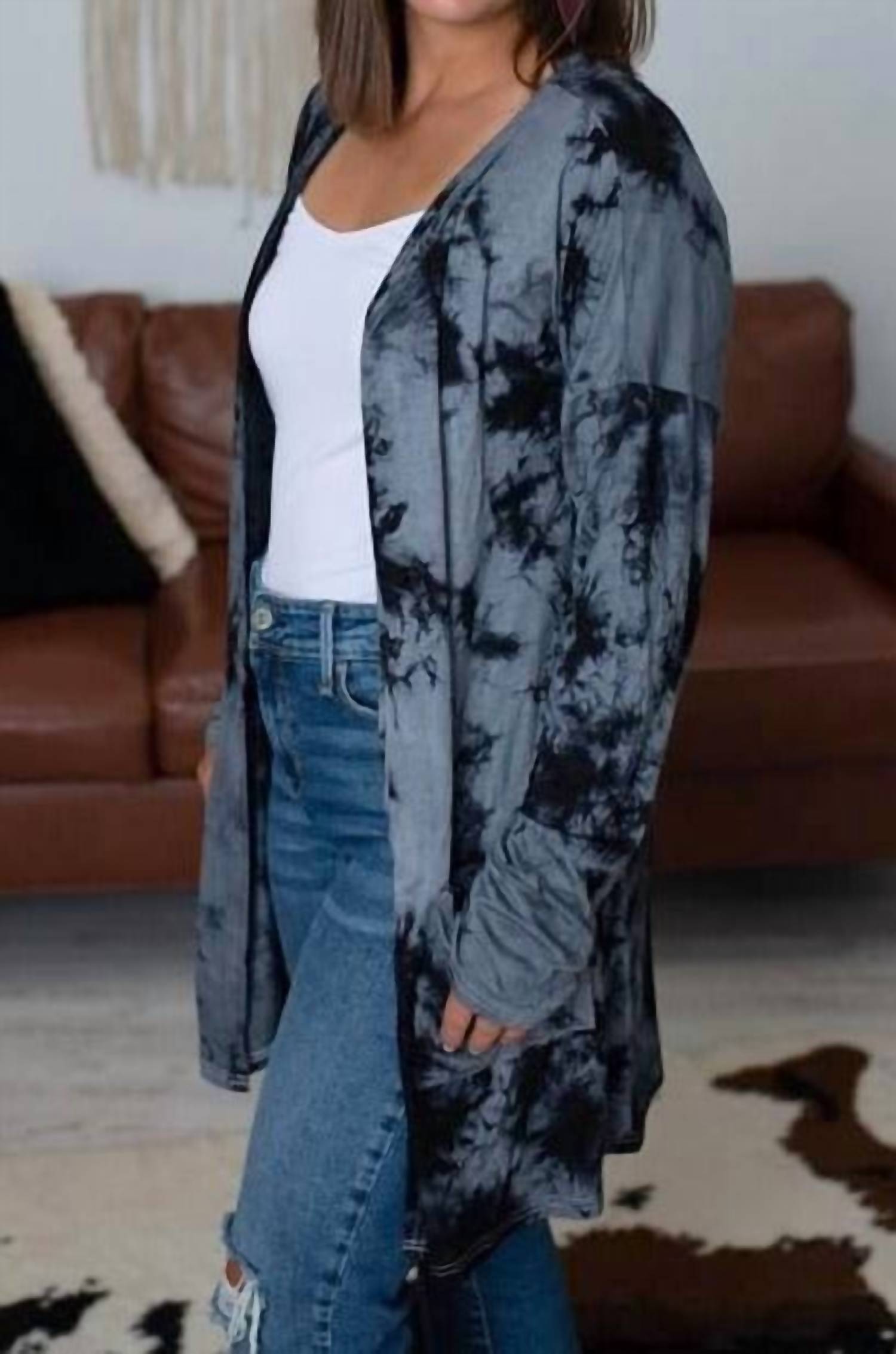 Shirley Stone - Tie Dye Long Cardigan