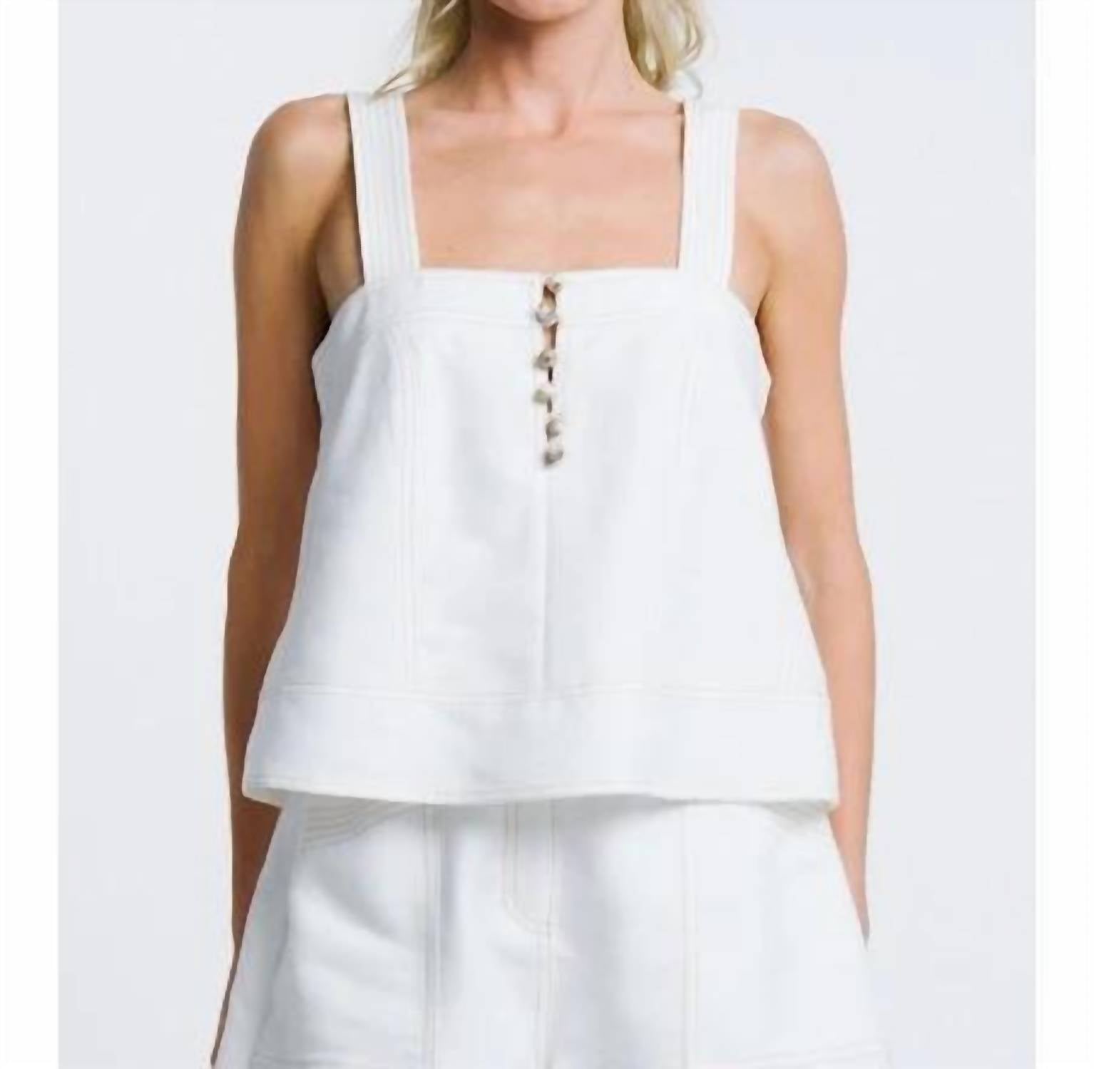 Ciebon - Women's Jaclyn Topstitched Tank Top
