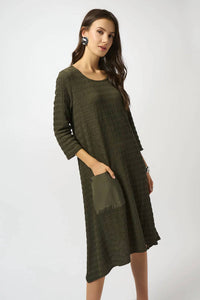 Joseph Ribkoff - Scoop Neck Asymmetrical Dress