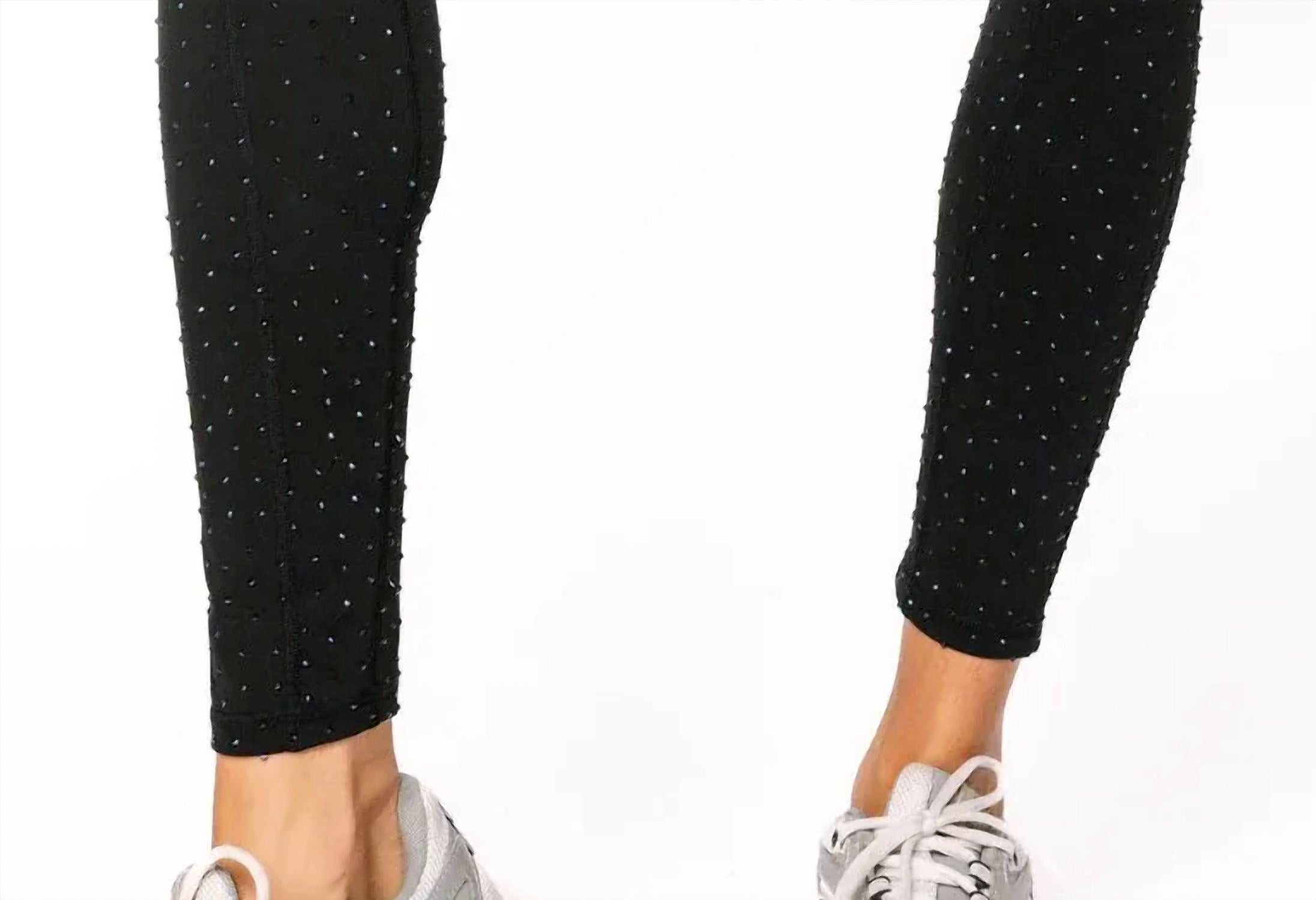 Queen Of Sparkles - Scattered Rhinestone Leggings