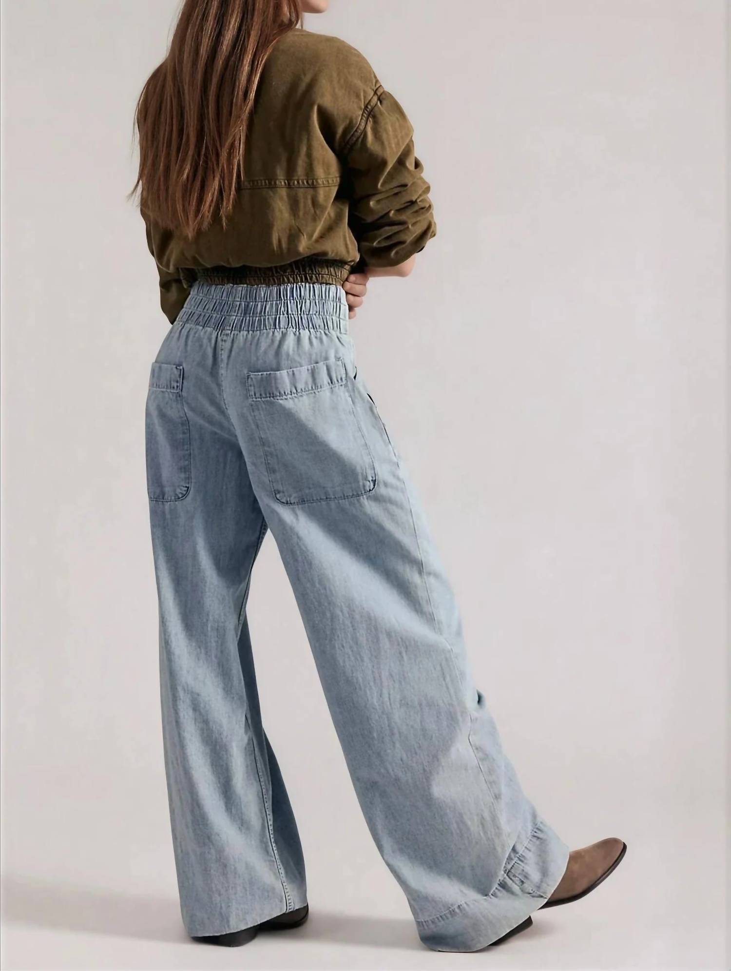 Free People - Breezy Denim Pull-on Jeans