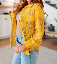 Very J - Sweeter Than Nectar Lace Button Down