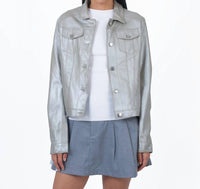 Jkt Nyc - Alexa Metallic Leather Jacket