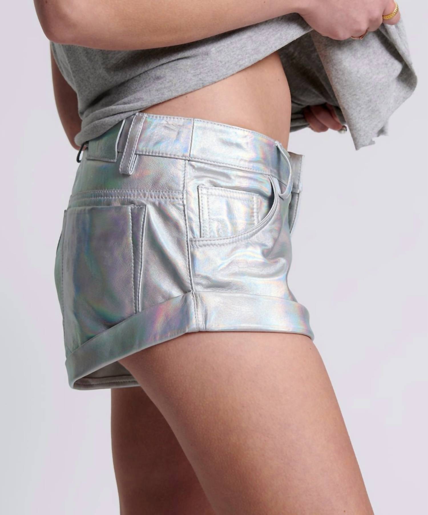 One Teaspoon - Leather Bandit Shorts