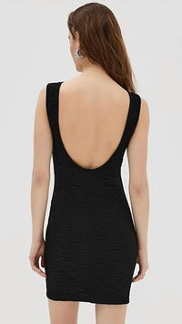 Good American - Wide Scrunchie Scoop Back Mini Dress