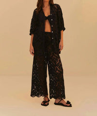 Farm Rio - Seashell Eyelet Shirt