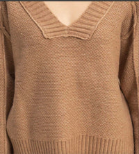 Hyfve - Long Sleeve V Neck Sweater