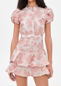 Alice + Olivia - Loryn Short Sleeve Shirt Dress
