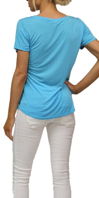 Gigi Moda - Nola Satin Short Sleeve Tee