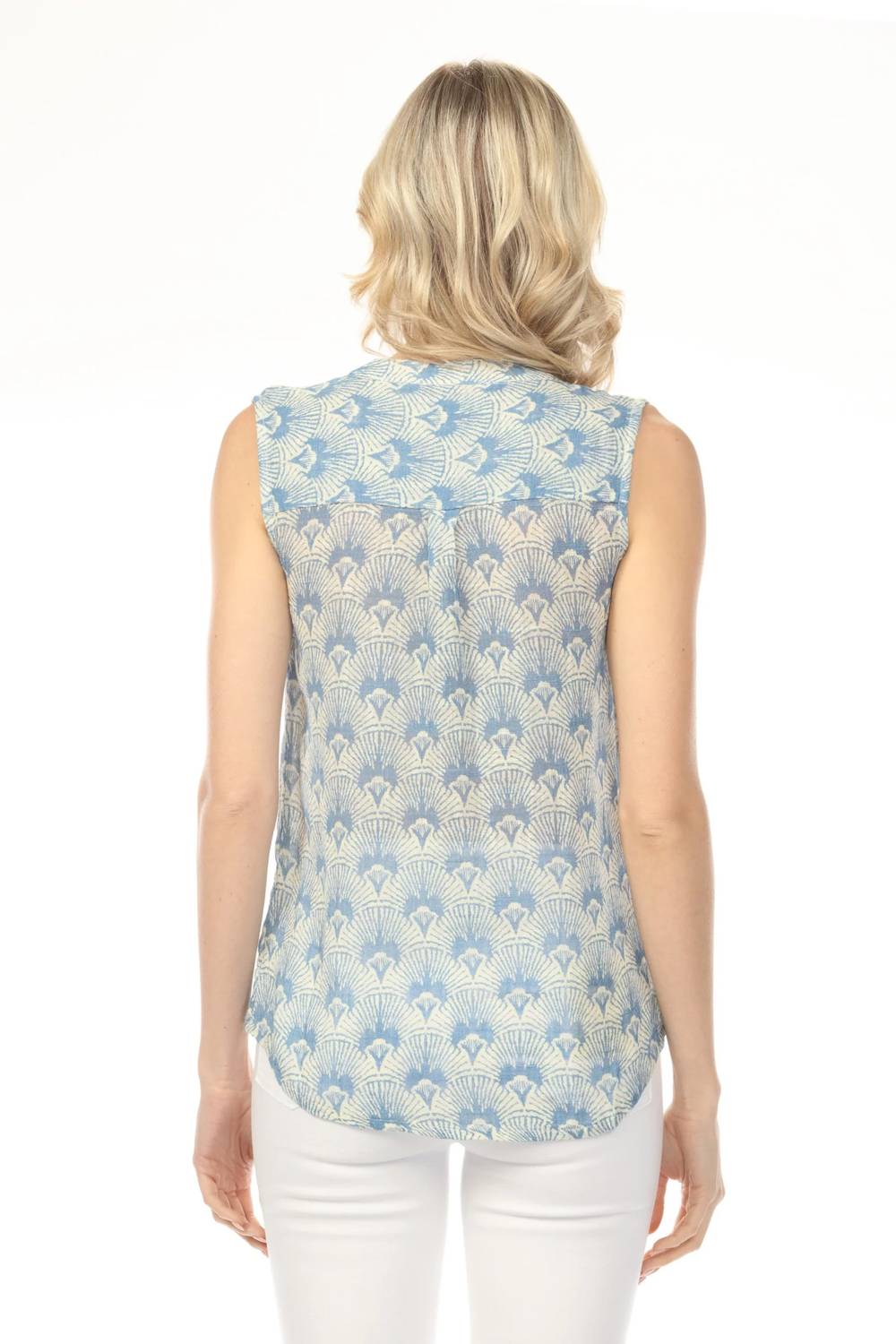 Charlie B - Printed Gauze Sleeveless Shirt