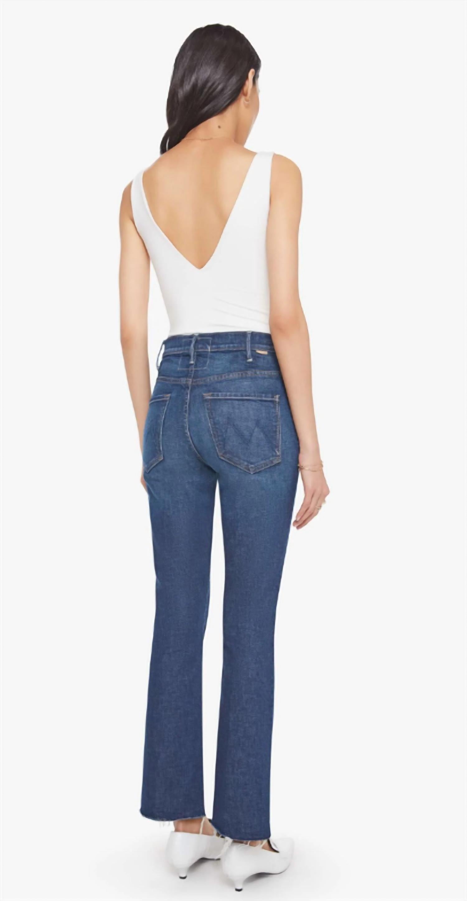 Mother - Hustler Flood Fray Denim Jean