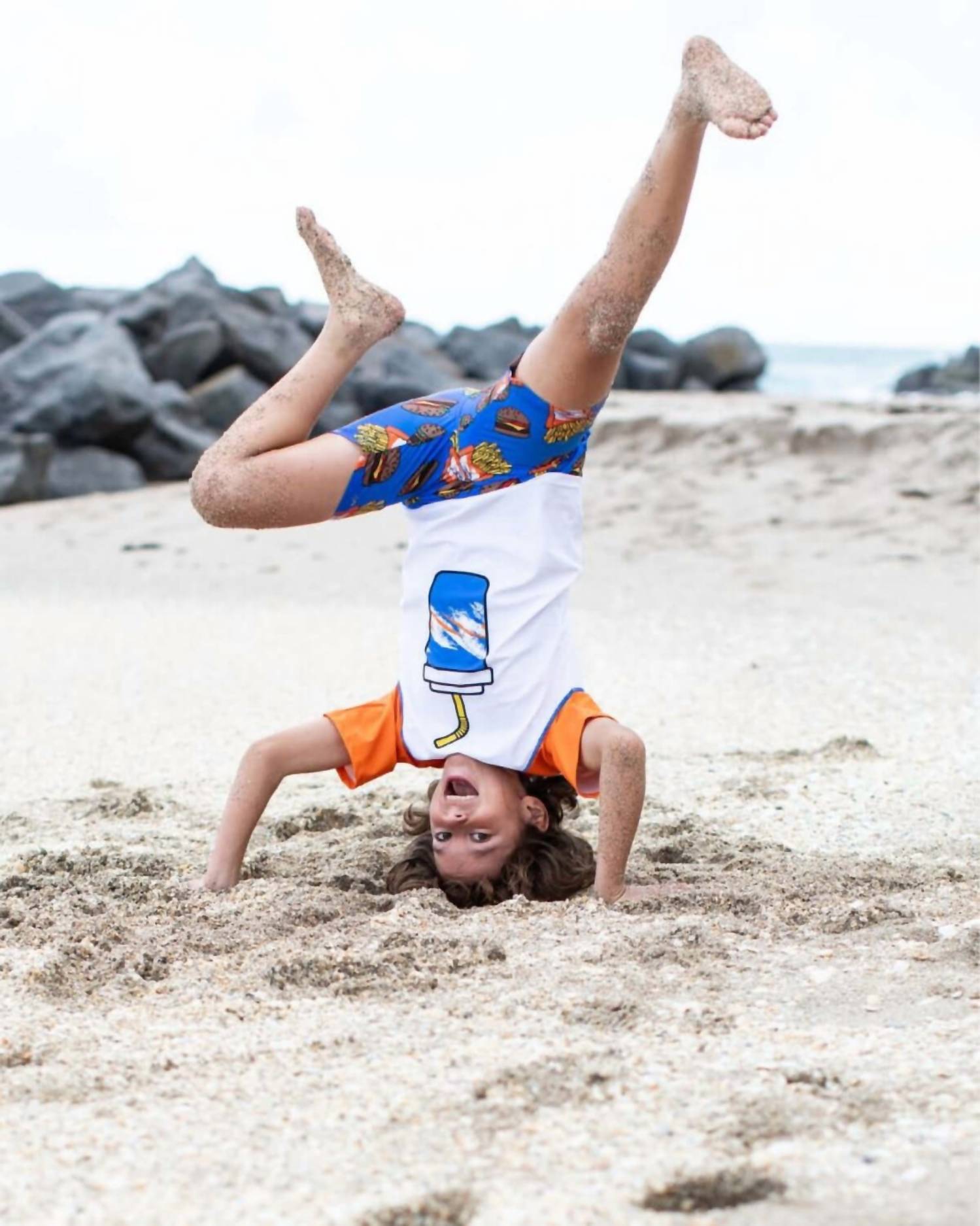 Appaman - Boy's Mid Length Swim Trunks