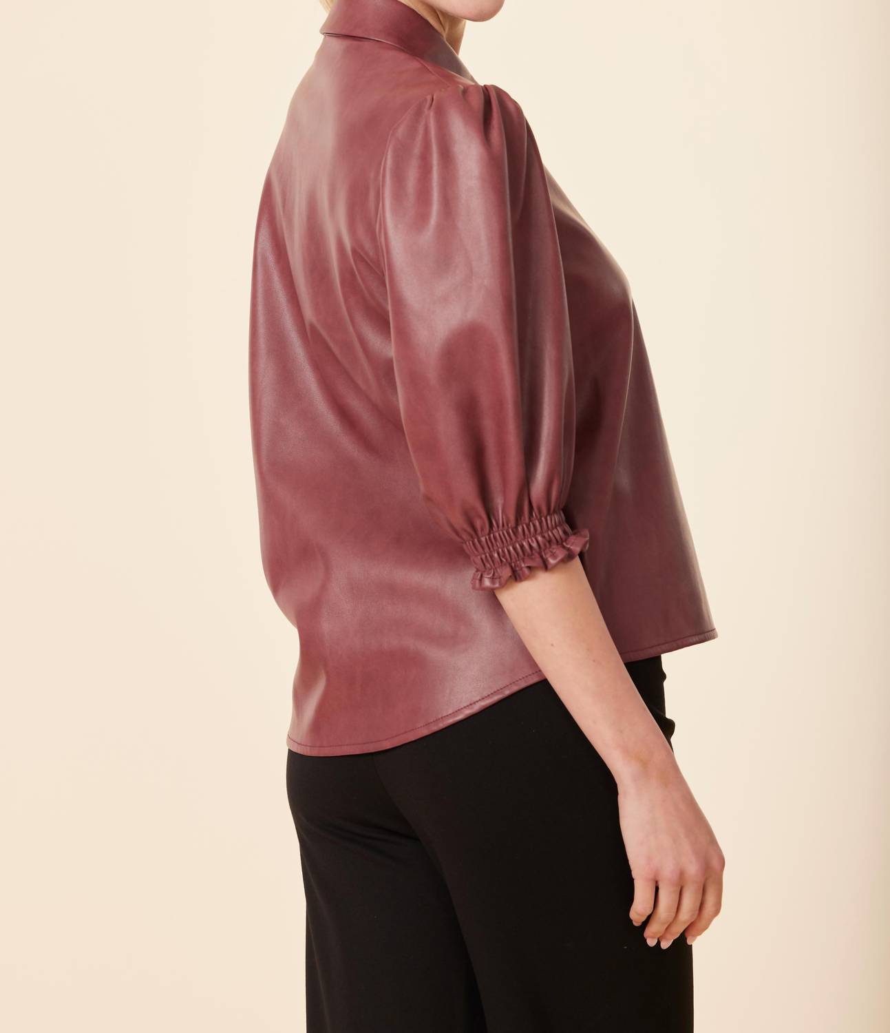 Dolce Cabo - Marigold Faux Leather Top