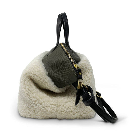 Kempton & Co. - Petite Lizard Devon Holdall Shearling Bag