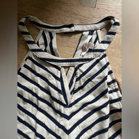 Skies Are Blue - Women's Pinstriped Romper