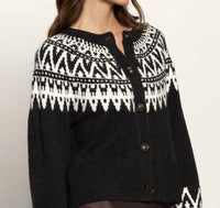 Sanctuary - Fairisle Crewneck Cardigan