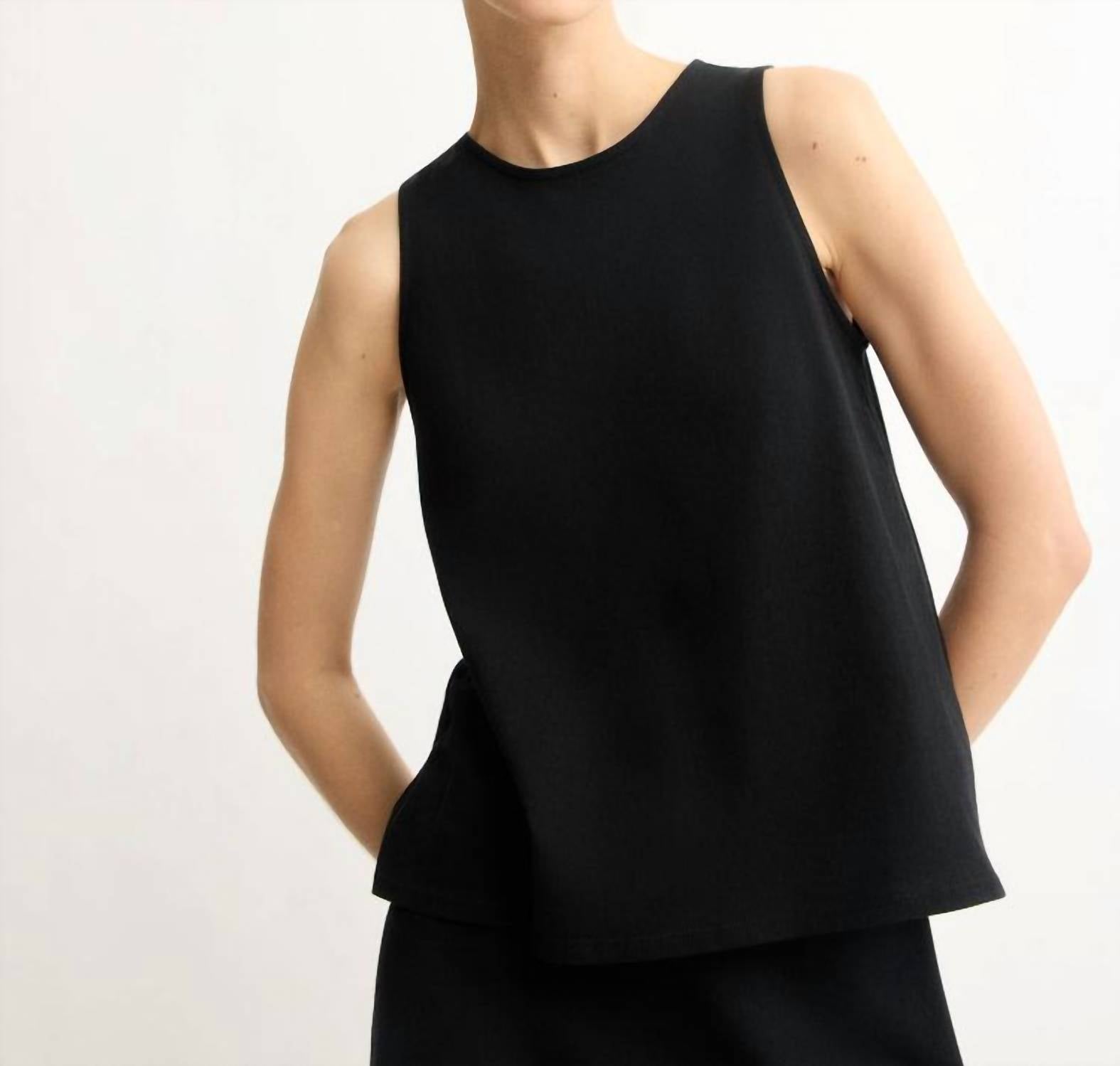 Arlo Mott Hart A-line Swing Tank Top in black - women's tank top