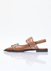 Marsh Wear - Women's Faux Leather Slingback Flats