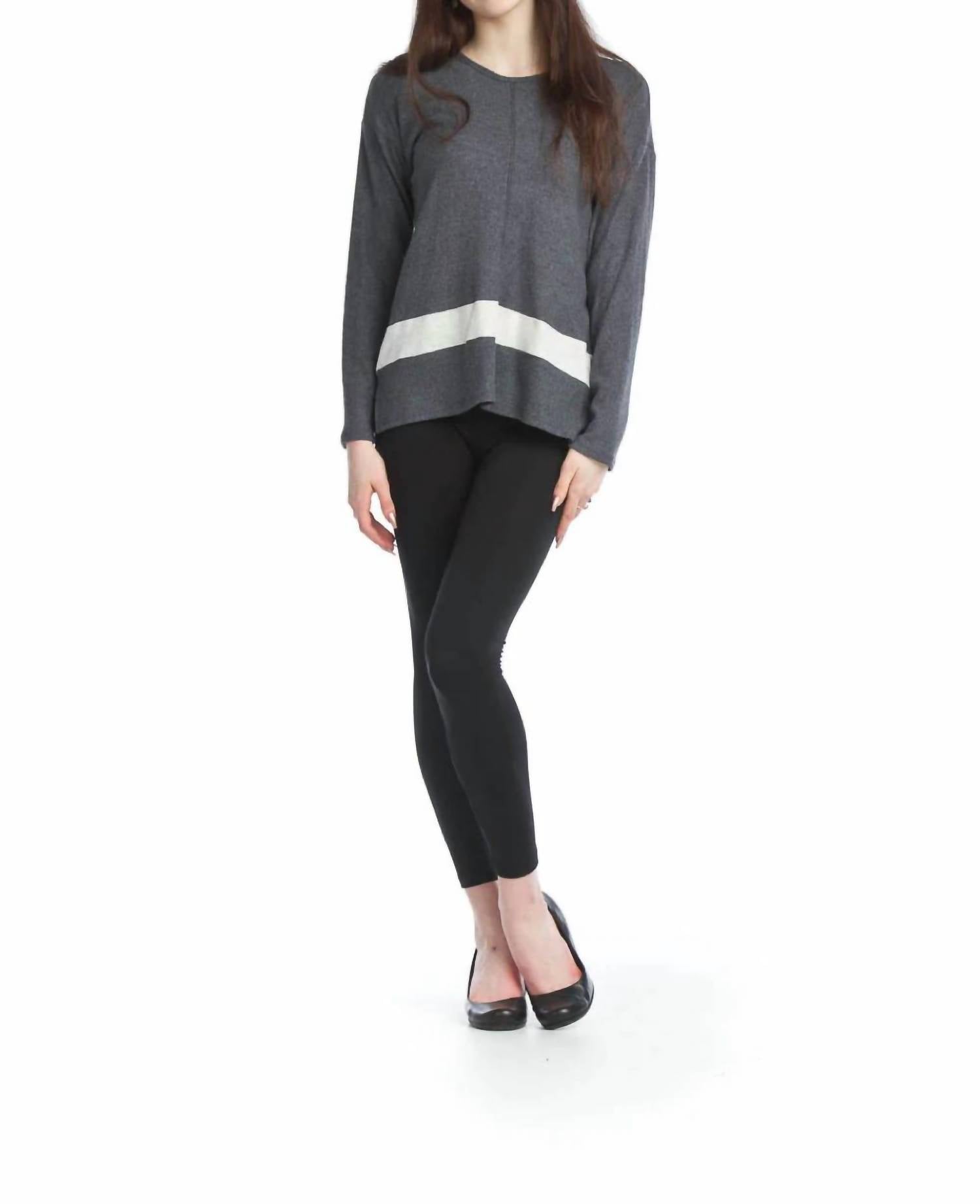 Papillon - Ribbed Sweater With Contrast Stripe