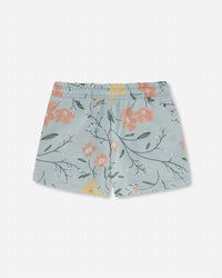 Deux Par Deux - Kids' Floral French Terry Short