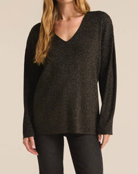 Z Supply Goldie Sweater in black - women's sweater
