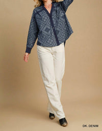 Umgee - Paisley Print Shirt Jacket