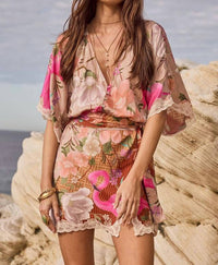Spell - Floridian Lace Mini Dress