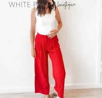 Skies Are Blue - Ginnie Luxe Wide Leg Pants
