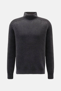 A Trip In A Bag - Men's Foggy Mock Bottleneck Sweater