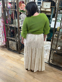 Scandal Italy - Textured Confetti Maxi Skirt
