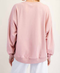 Easel - Rising Star Patch Terry Knit Pullover