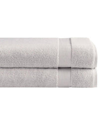 Under the Canopy Classic Organic 2-piece Bath Sheet Set in silver - item - detail view