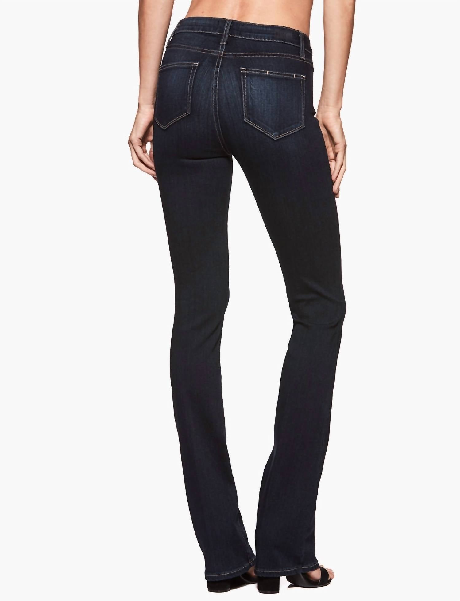 Paige Manhattan High Rise Slim Boot Cut Jeans - Petite in gardena - women's jeans - alternate view