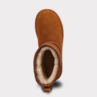 Lamo Women's Kora Short Slip-on Boot in chestnut - women's shoe - view 5