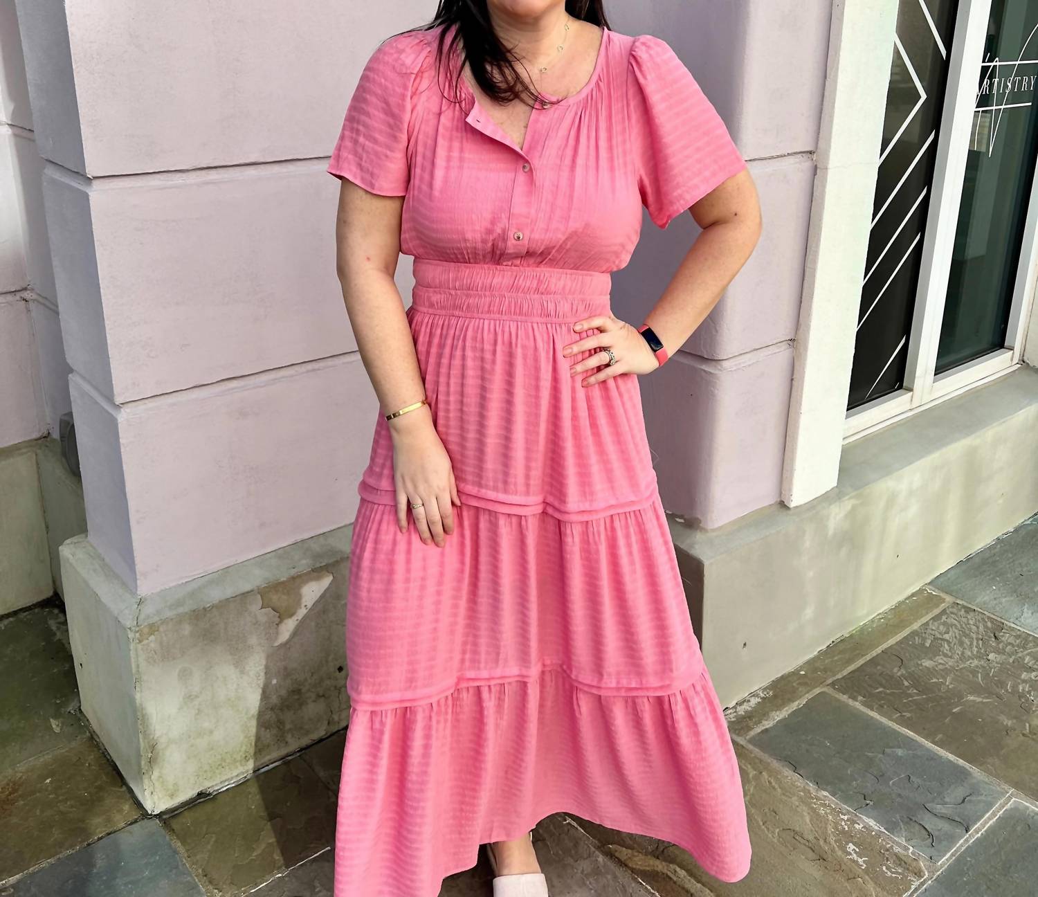 Staccato - Round Neck Maxi Dress