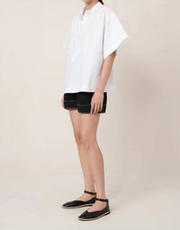 Kowtow Atelier Shirt in white - women's t-shirt - detail view