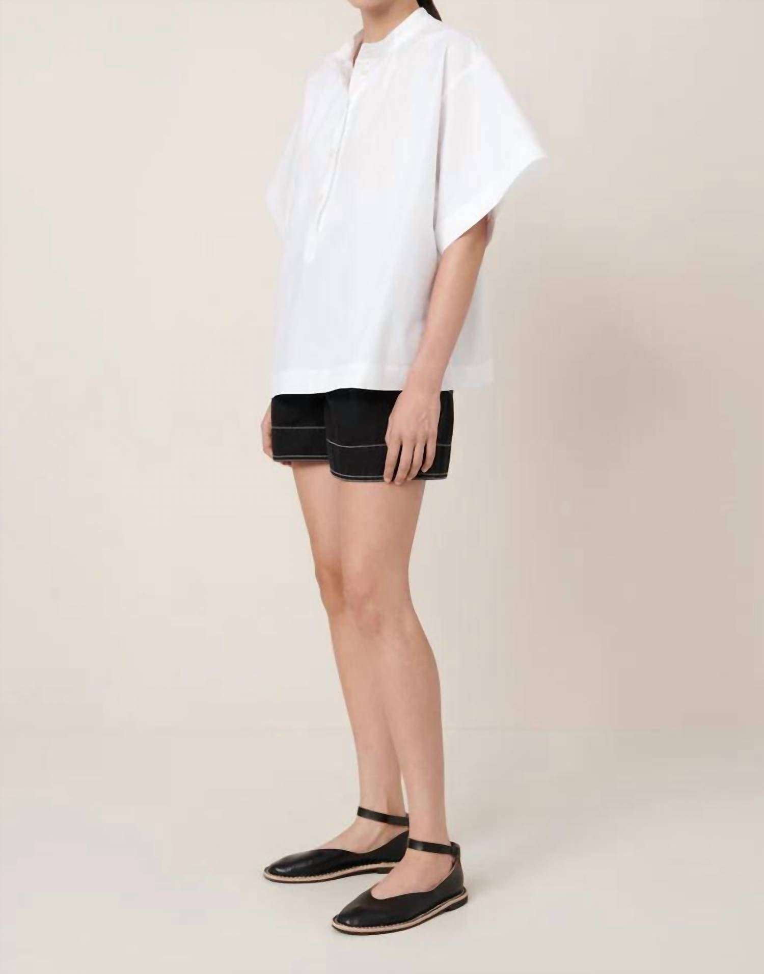 Kowtow Atelier Shirt in white - women's t-shirt - detail view