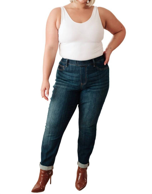 Judy Blue - High Rise Pull On Double Cuff Slim Jeans