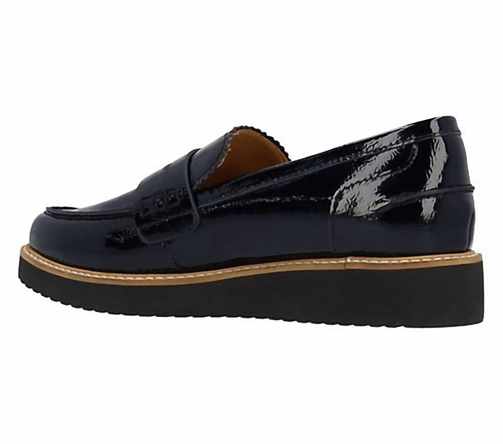 L'amour Des Pieds Women's Zyra Leather Loafers in black - women's flats - alternate view
