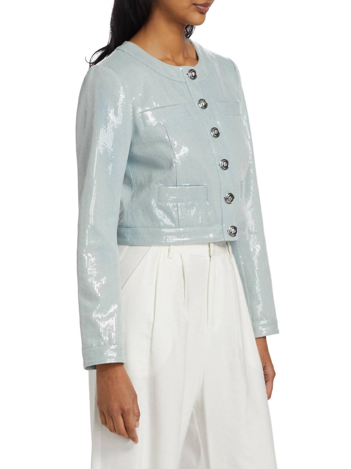 Derek Lam 10 Crosby - Penny Cropped Sequin Jacket