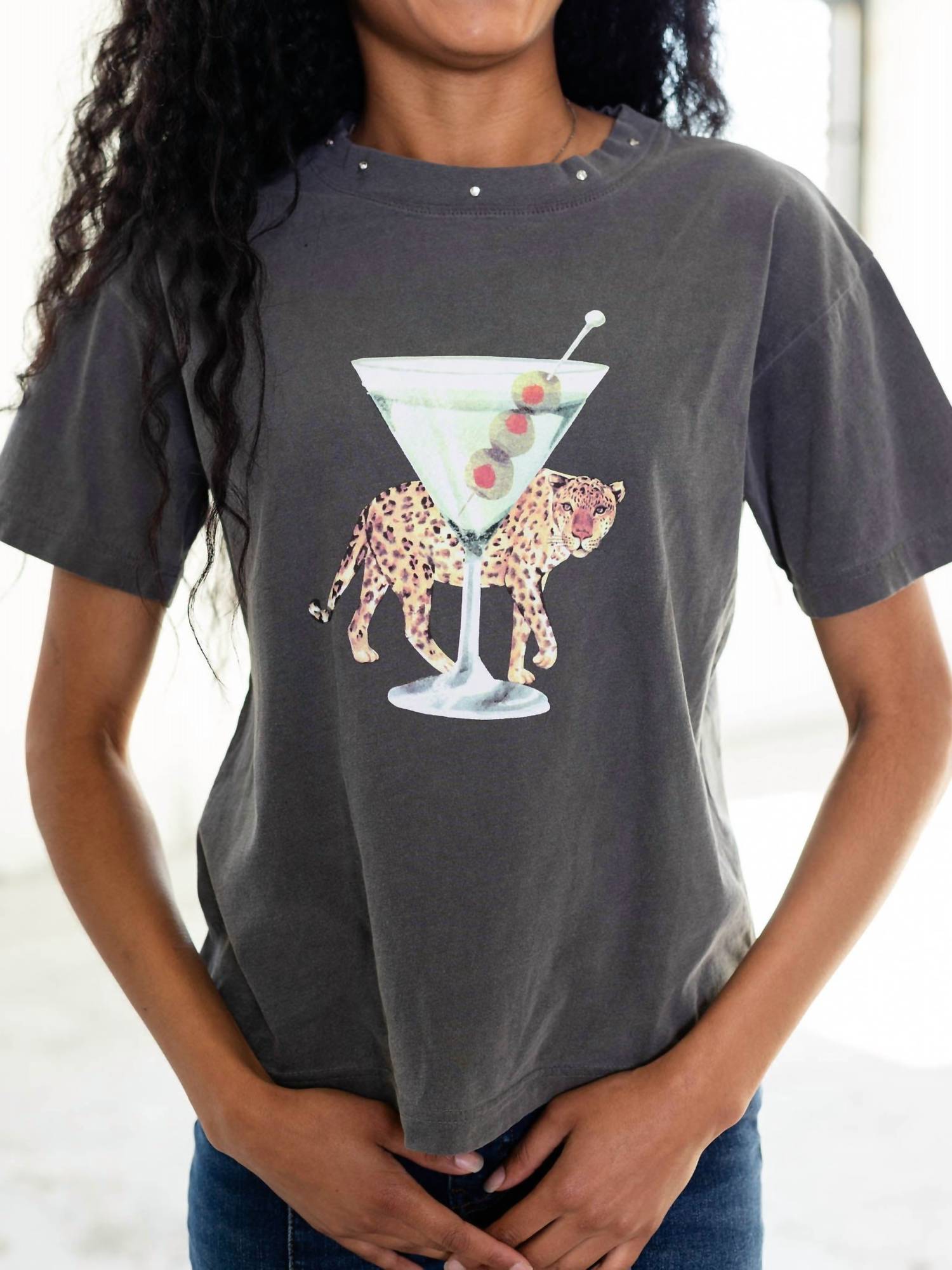 All Of Us - Leopard Martini Tee