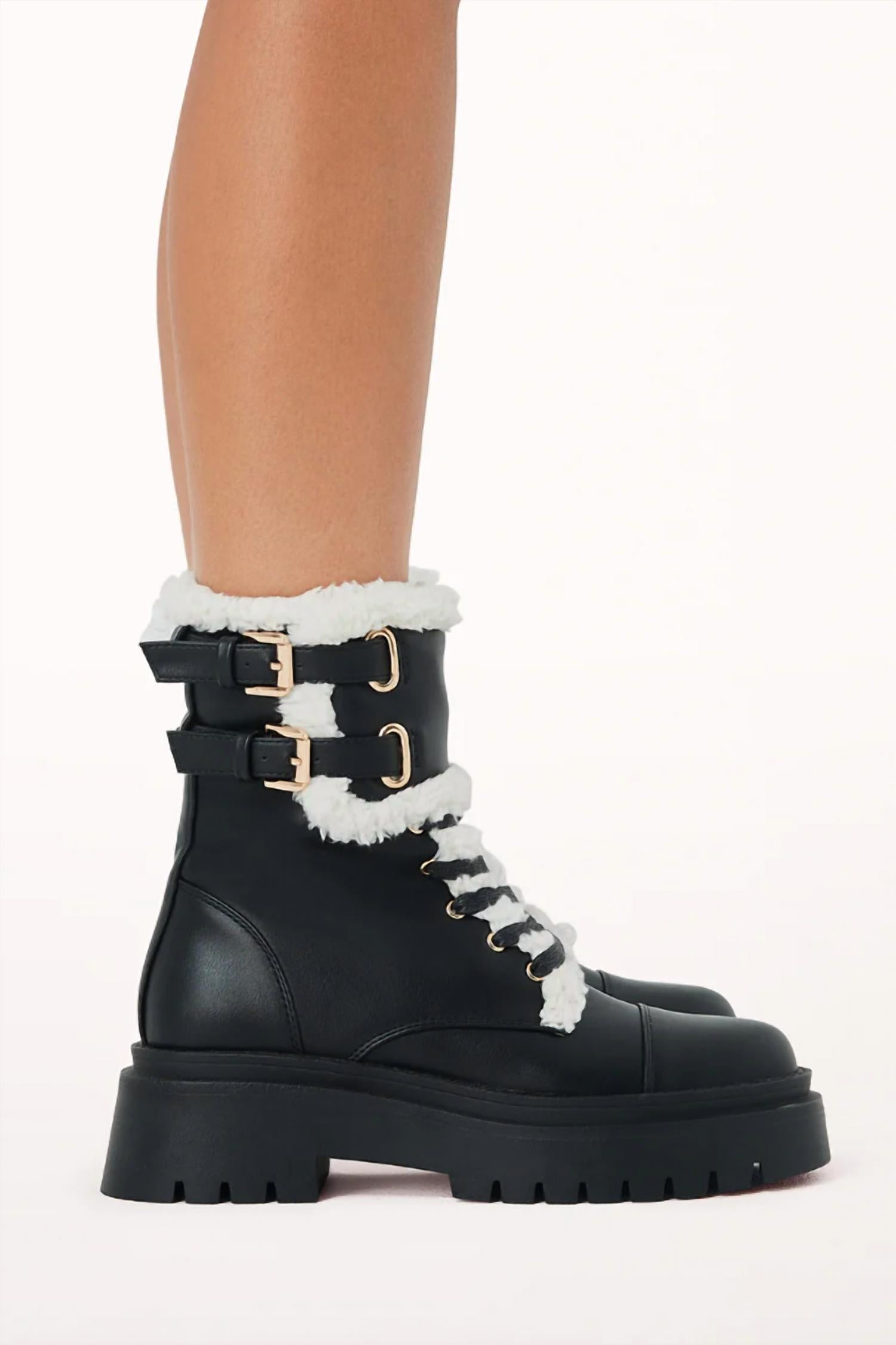 Billini - Women's Ferrel Sherpa Combat Boot
