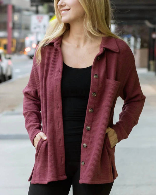 Grace And Lace - Luxe Ribbed Shacket