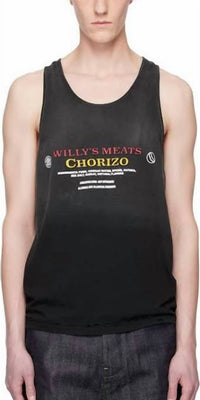 Willy Chavarria - Chorizo Destroyed Tank Top
