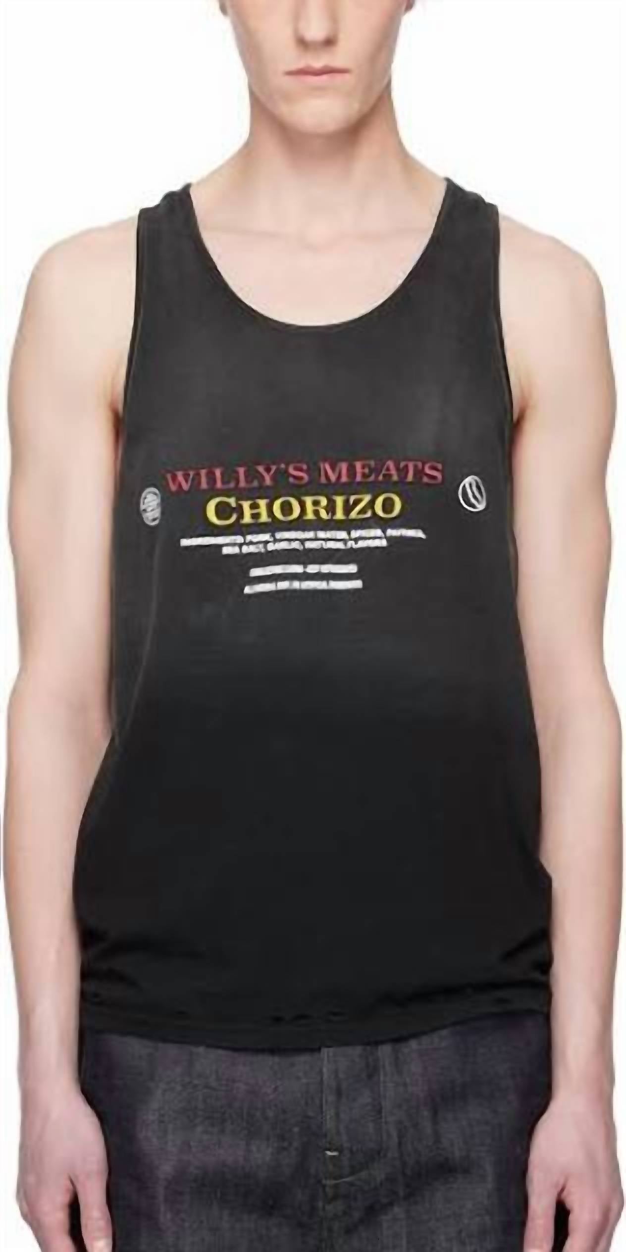 Willy Chavarria - Chorizo Destroyed Tank Top